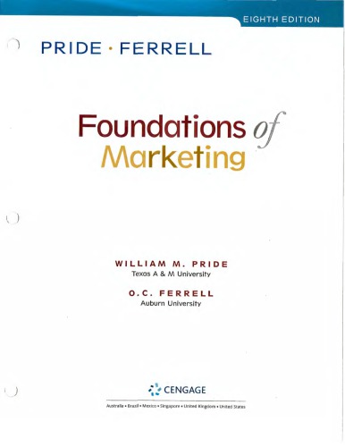 Foundations of Marketing (8th Edition)