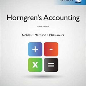 Horngren’s Accounting; 10th Edition (Global)- eBook