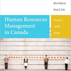 Human Resources Management in Canada (12th Edition)
