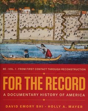 For the Record: A Documentary History of America (8th Edition)