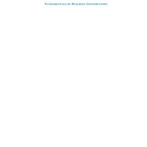 Fundamentals of Building Construction Materials and Methods (6th Edition)