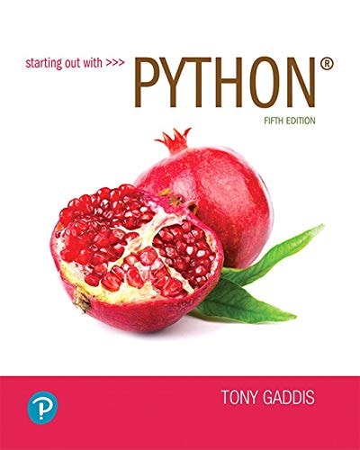 Starting Out with Python (5th Edition)