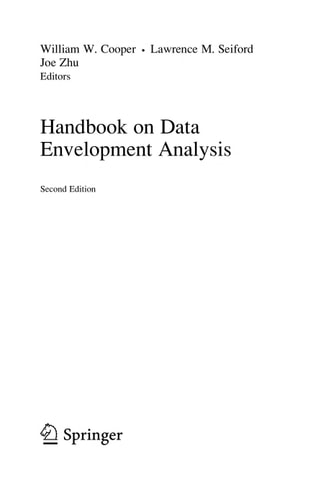 Handbook on Data Envelopment Analysis (2nd Edition)