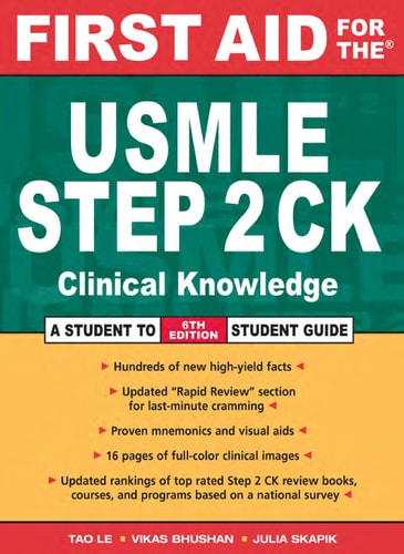 First Aid for the USMLE Step 2 CK (6th Edition)
