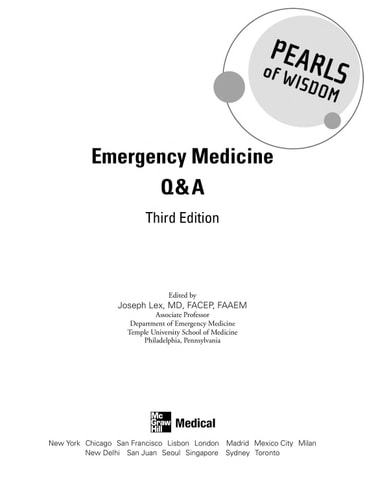 Emergency Medicine Q&A: Pearls of Wisdom (3rd Edition)