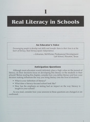 Collaborating for Real Literacy (Librarian, Teacher, Literacy Coach, and Principal) (2nd Edition)