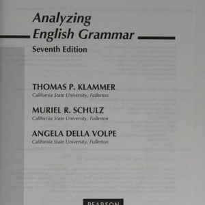 Analyzing English Grammar (7th Edition)