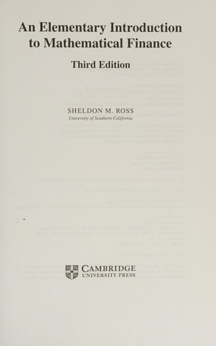 An Elementary Introduction to Mathematical Finance
