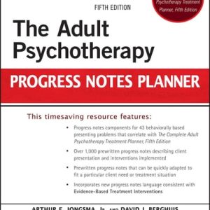 The Adult Psychotherapy Progress Notes Planner (5th Edition)