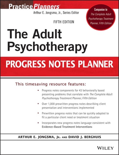 The Adult Psychotherapy Progress Notes Planner (5th Edition)