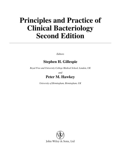 Principles and Practice of Clinical Bacteriology (2nd Edition)