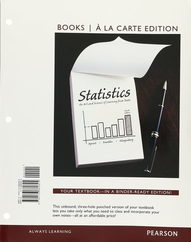 Statistics The Art and Science of Learning from Data (4th Edition)