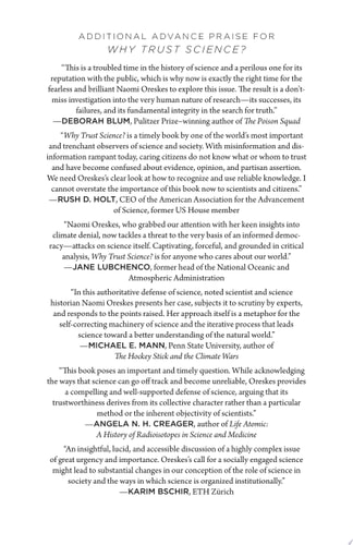 Why Trust Science? (1st Edition)