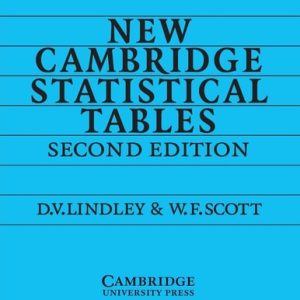 New Cambridge Statistical Tables (2nd Edition)