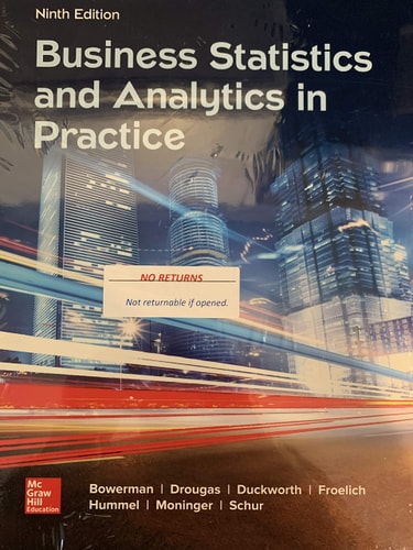 Business Statistics in Practice (9th Edition)