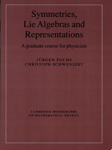 Symmetries, Lie Algebras and Representations A Graduate Course for Physicists (1st Edition)
