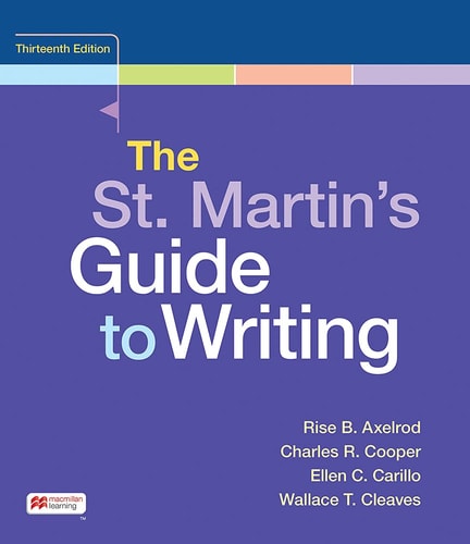 The St. Martin's Guide to Writing (13th Edition)