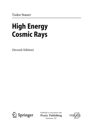 High Energy Cosmic Rays (2nd Edition)