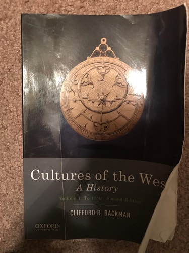 Cultures of the West A History, Volume 1: To 1750 (2nd Edition)