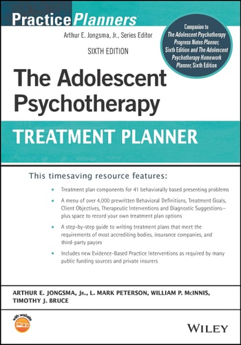 The Adolescent Psychotherapy Treatment Planner (6th Edition)