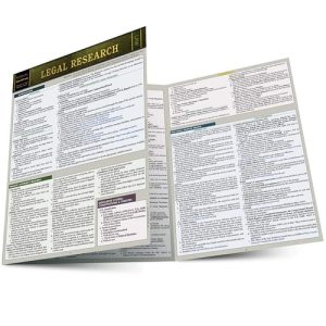 Legal Research (a QuickStudy Laminated Law Reference) (2nd Edition)