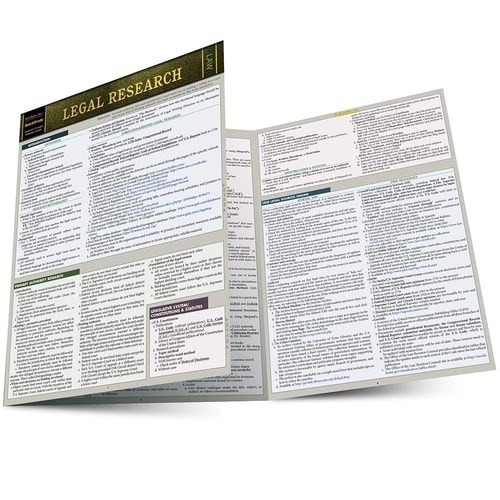 Legal Research (a QuickStudy Laminated Law Reference) (2nd Edition)
