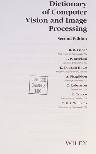 Dictionary of Computer Vision and Image Processing (2nd Edition)
