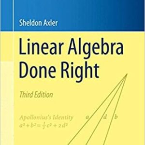 Linear Algebra Done Right (3rd Edition)