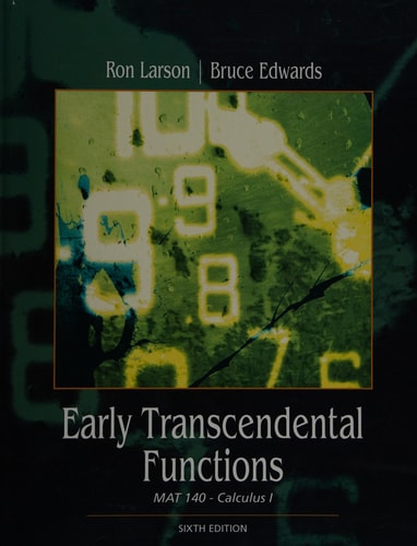 Calculus: Early Transcendental Functions (6th Edition)