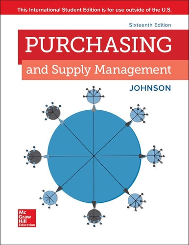 Purchasing and Supply Management (16th Edition)