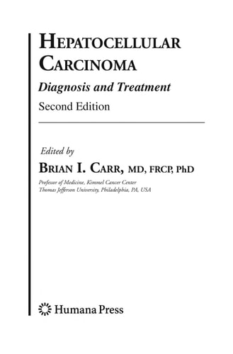 Hepatocellular Carcinoma (Diagnosis and Treatment) (2nd Edition)