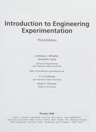 Introduction to Engineering Experimentation (3rd Edition)
