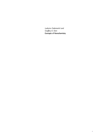 Concepts of Nanochemistry (1st Edition)