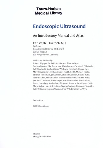Endoscopic Ultrasound (An Introductory Manual and Atlas) (2nd Edition)