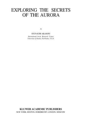 Exploring the Secrets of the Aurora (2nd Edition)