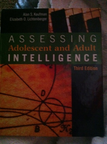 Assessing Adolescent and Adult Intelligence (3rd Edition)