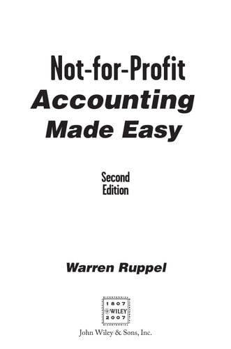 Not-for-Profit Accounting Made Easy (2nd Edition)
