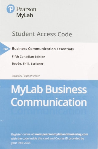 Business Communication Essentials (Canadian Edition)