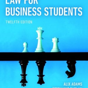 Law for Business Students (12th Edition)