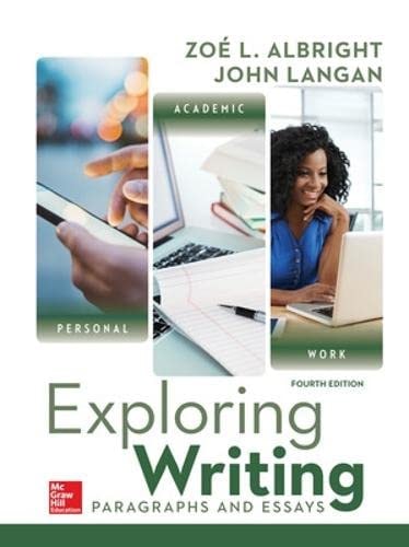 Exploring Writing: Paragraphs and Essays (4th Edition)