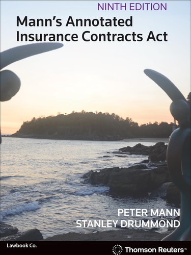 Mann's Annotated Insurance Contracts Act (9th Edition)