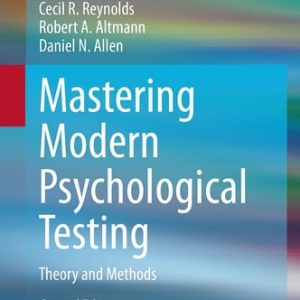 Mastering Modern Psychological Testing (Theory and Methods) (2nd Edition)