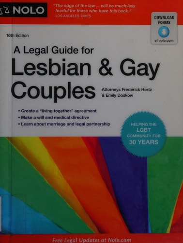 Legal Guide for Lesbian & Gay Couples, A (16th Edition)