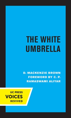 The White Umbrella (Indian Political Thought from Manu to Gandhi) (2020th Edition)