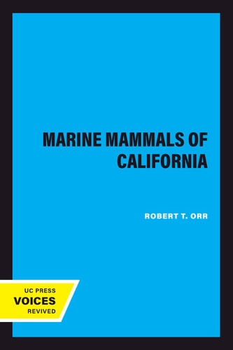 Marine Mammals of California (2020th Edition)