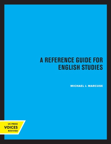 A Reference Guide for English Studies (2020th Edition)