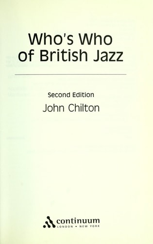 Who's Who of British Jazz (2nd Edition)