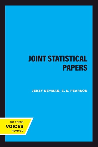 Joint Statistical Papers (2020th Edition)