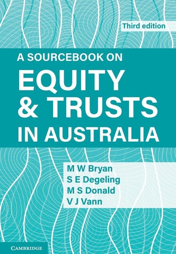 A Sourcebook on Equity and Trusts in Australia (3rd Edition)