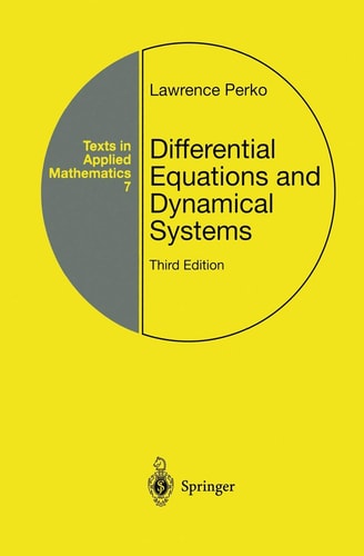 Differential Equations and Dynamical Systems (3rd Edition)